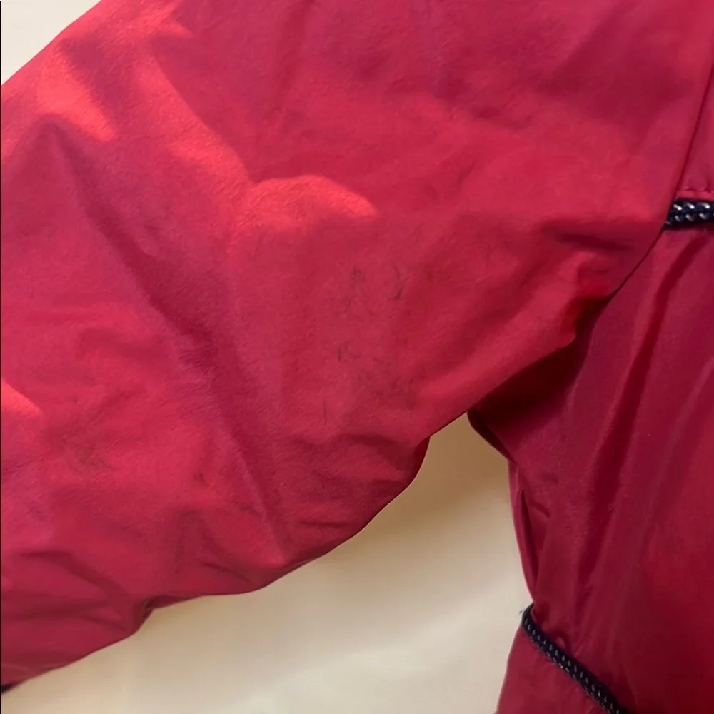 London Fog Pink and Blue fleece lined Jacket with Belted Waist